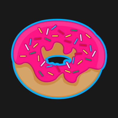 Simpsons Doughnut T-Shirt Official The Simpsons Merch