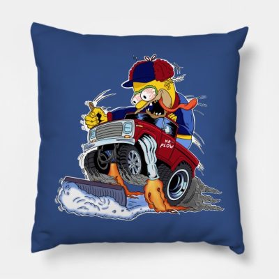 Plow Fink Throw Pillow Official The Simpsons Merch