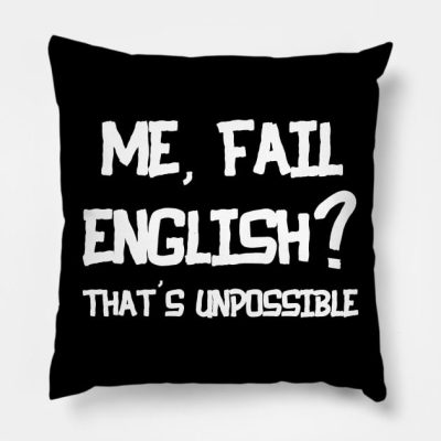 Me Fail English Thats Unpossible Throw Pillow Official The Simpsons Merch