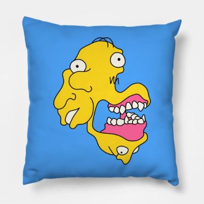 Yellow Jaw Creature Throw Pillow Official The Simpsons Merch