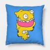 Strange Yellow Regurgitating Creature Throw Pillow Official The Simpsons Merch