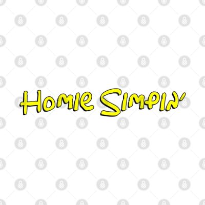 Homie Simpin Throw Pillow Official The Simpsons Merch