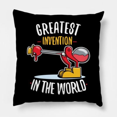 Greatest Invention Throw Pillow Official The Simpsons Merch