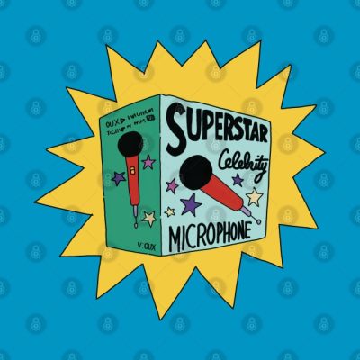 Superstar Microphone Throw Pillow Official The Simpsons Merch