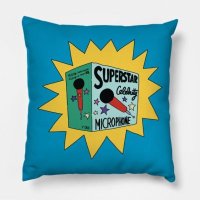 Superstar Microphone Throw Pillow Official The Simpsons Merch