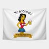 Brunette Duffgirl Tapestry Official The Simpsons Merch