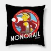 Monorail Throw Pillow Official The Simpsons Merch