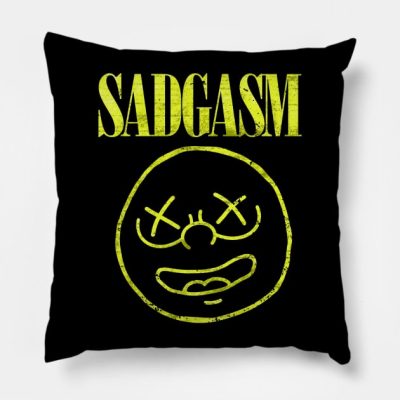 Sadgasm Throw Pillow Official The Simpsons Merch