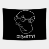 Dignity Kirk Black Tapestry Official The Simpsons Merch