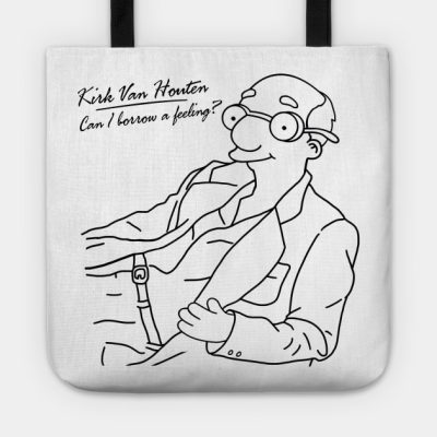 Can I Borrow A Feeling Outline B W Tote Official The Simpsons Merch