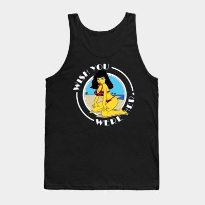 Pt Wish You Were Her Tank Top Official The Simpsons Merch