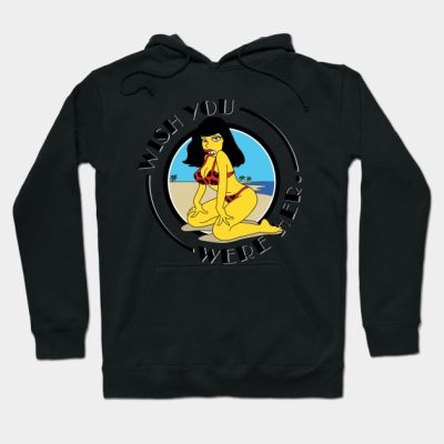 Pt Wish You Were Her White Hoodie Official The Simpsons Merch