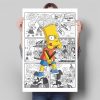 Disney Cartoon The Simpsons Comic Posters and Prints Wall Art Canvas Print Painting Picture for Living - The Simpsons Store