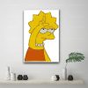 lisa simpson cartoon 24x36 Decorative Canvas Posters Room Bar Cafe Decor Gift Print Art Wall Paintings 1 - The Simpsons Store