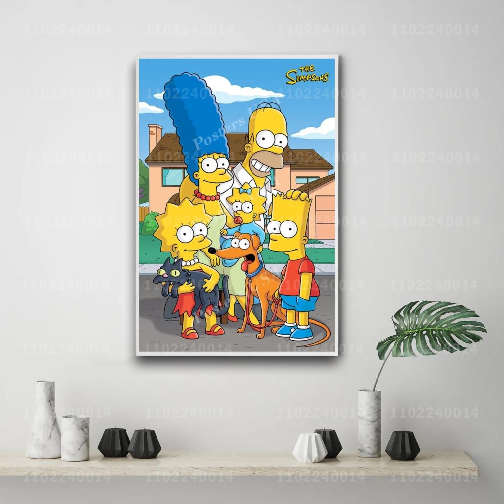 lisa simpson cartoon 24x36 Decorative Canvas Posters Room Bar Cafe Decor Gift Print Art Wall Paintings 10 - The Simpsons Store