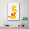 lisa simpson cartoon 24x36 Decorative Canvas Posters Room Bar Cafe Decor Gift Print Art Wall Paintings 11 - The Simpsons Store