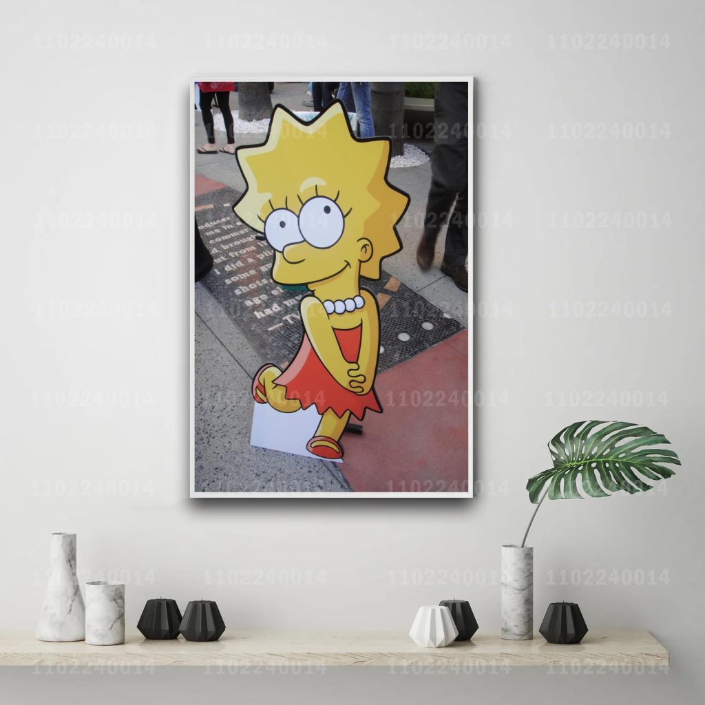 lisa simpson cartoon 24x36 Decorative Canvas Posters Room Bar Cafe Decor Gift Print Art Wall Paintings 18 - The Simpsons Store