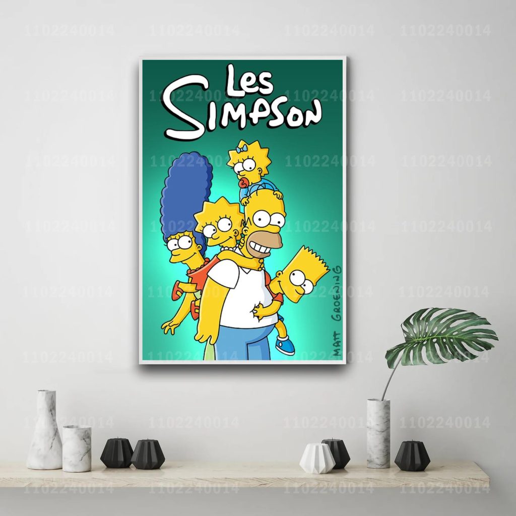 lisa simpson cartoon 24x36 Decorative Canvas Posters Room Bar Cafe Decor Gift Print Art Wall Paintings 2 - The Simpsons Store