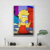 lisa simpson cartoon 24x36 Decorative Canvas Posters Room Bar Cafe Decor Gift Print Art Wall Paintings 3 - The Simpsons Store