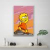 lisa simpson cartoon 24x36 Decorative Canvas Posters Room Bar Cafe Decor Gift Print Art Wall Paintings 6 - The Simpsons Store