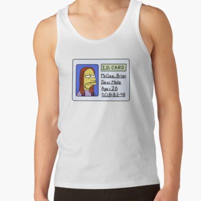 Brian Mcgee Id Tank Top Official The Simpsons Merch