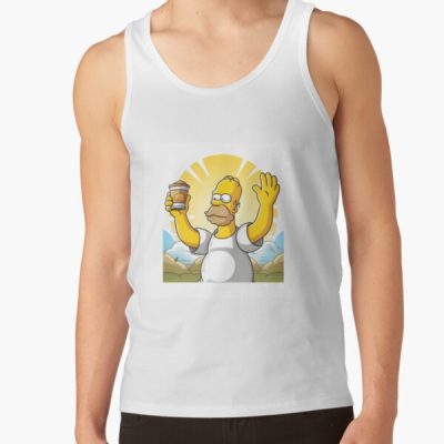 Worship Coffee Tank Top Official The Simpsons Merch