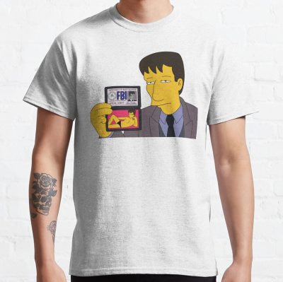 Agent Mulder Fbi T-Shirt Official The Simpsons Merch