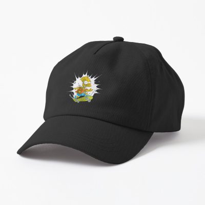 Bart On Skateboard Cap Official The Simpsons Merch