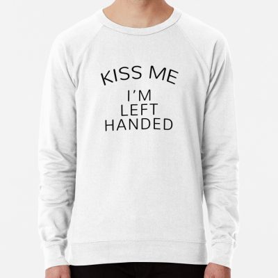 Kiss Me I'M Left Handed Sweatshirt Official The Simpsons Merch