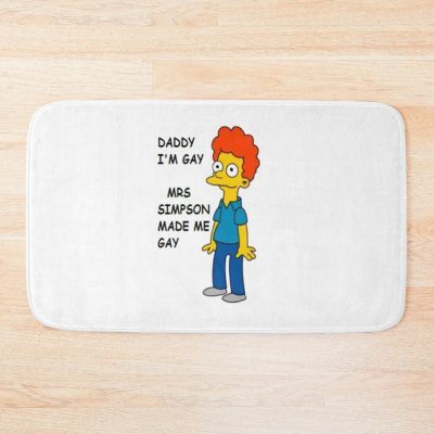 Rod Flanders Gay  The Simpson Bath Mat Official The Simpsons Merch