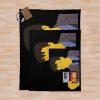 Agent Mulder Fbi Throw Blanket Official The Simpsons Merch