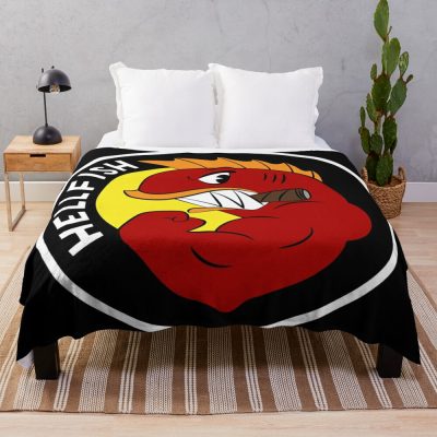 Flying Hellfish! - The Curse Of The Flying Hellfish Throw Blanket Official The Simpsons Merch