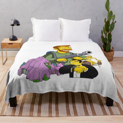 Hank Scorpio Throw Blanket Official The Simpsons Merch