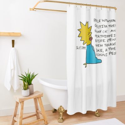 Maggie - Funny Shower Curtain Official The Simpsons Merch