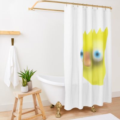 Airbrushed Bart Shower Curtain Official The Simpsons Merch