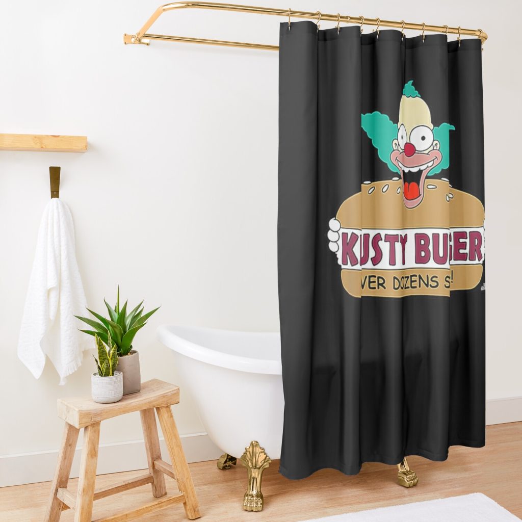 Mens My Favorite Homer Protagonist Simpson  Gifts Music Fans Shower Curtain Official The Simpsons Merch