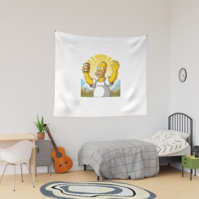 Worship Coffee Tapestry Official The Simpsons Merch