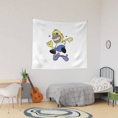 Birthday Gifts Homer Protagonist Simpson  Awesome For Music Fans Tapestry Official The Simpsons Merch