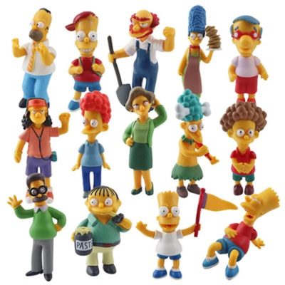 14Pcs Set Cartoon Anime The Simpsons Action Figures Toys PVC Model Dolls Decoration For Kids Birthday - The Simpsons Store