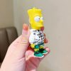 4 cartoon creative new celebrity family Simpson key chain bag pendant doll car fashion pendant ins 3 - The Simpsons Store