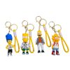 Anime American TV The Simpsons Cartoon Figure Keychain Bart Marge Homer Car Keyring Phone Bag Pendant 1 - The Simpsons Store