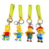 Anime American TV The Simpsons Cartoon Figure Keychain Bart Marge Homer Car Keyring Phone Bag Pendant 2 - The Simpsons Store