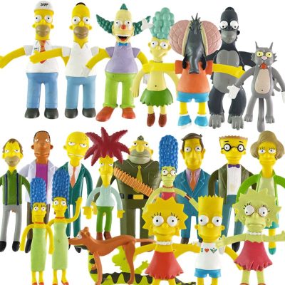 NJ Croce The Simpsonas Figure Bendable Doll Ornaments Accessories Fantasy Figurines Children Present - The Simpsons Store