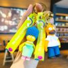 New creative Cartoon The Simpsons keychains Cute bag hanging doll keyring car hanging decoration key chain 1 - The Simpsons Store