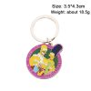 ZXMJ Anime Cartoon Keychain The Simpsons Keychains New Schoolbag Pendant Fashion Car KeyChain Accessories Popular Jewelry 5 - The Simpsons Store