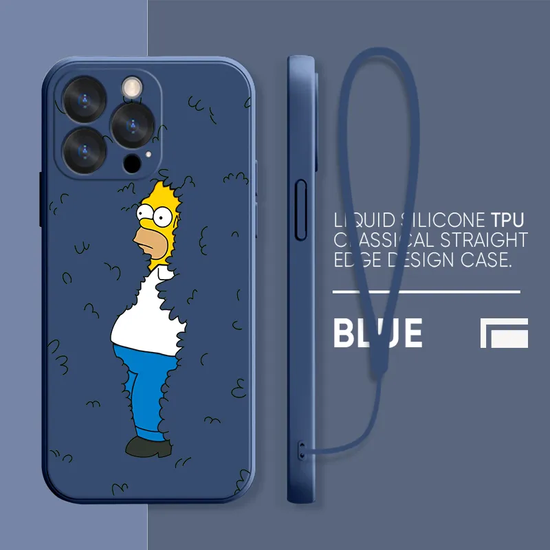 Cartoon Funny The Simpsons Case For Apple iPhone 14 13 12 11 Pro Max Plus Mini - The Simpsons Store