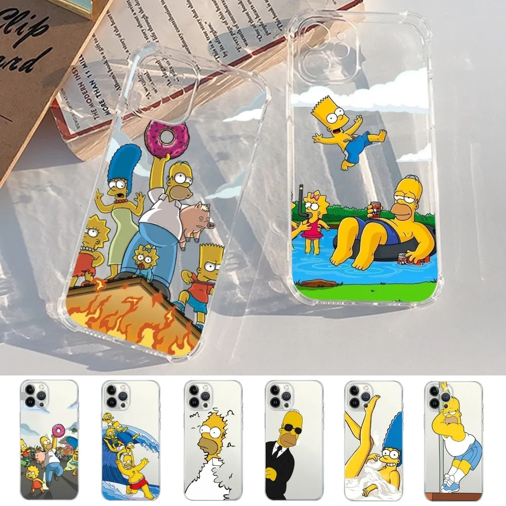 Cartoon Homers S Simpsons Phone Case For iPhone 14 13 12 11 Pro Max Mini X - The Simpsons Store