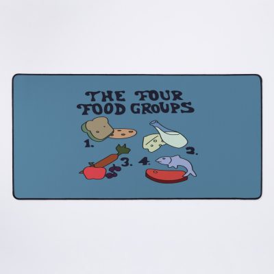 The Four Food Groups Mouse Pad Official Cow Anime Merch