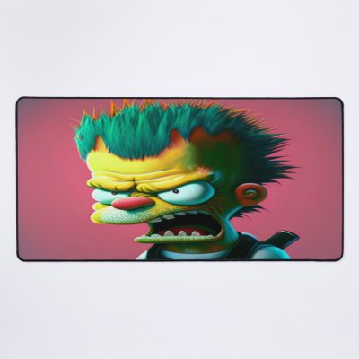 Angry Bart Simpsons Mouse Pad Official Cow Anime Merch